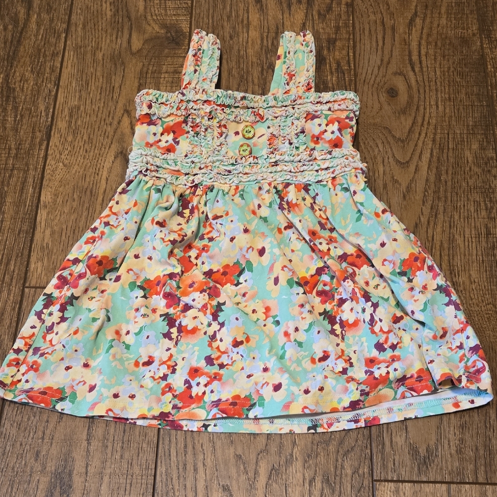Floral Kids Dress with Straps